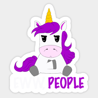 Grumpy Unicorn - EWW, People Sticker